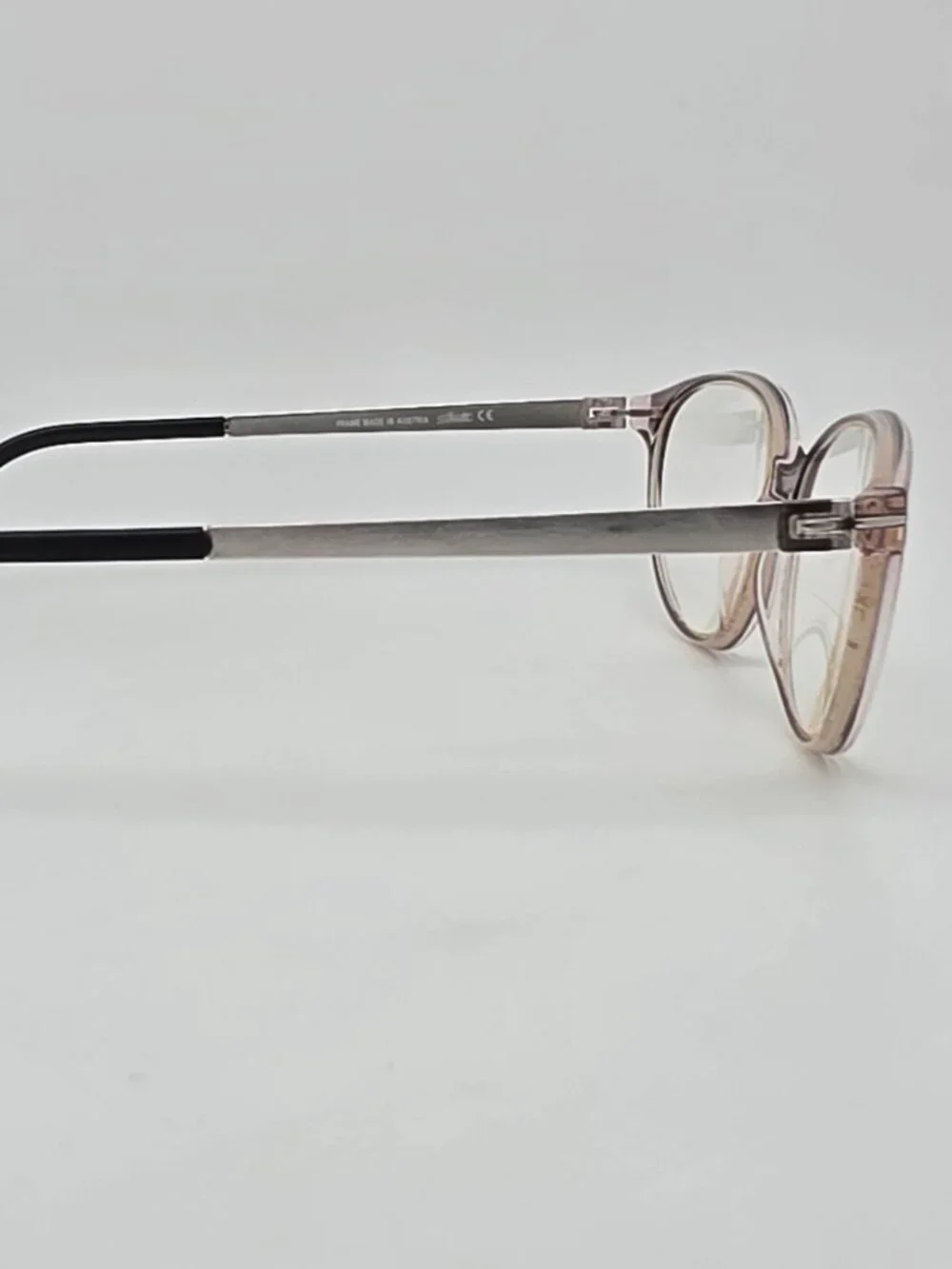 Silhouette SPX 1578 75 3500 Crystal Rose Grey Titanium Cat Eye Eyeglasses Frame